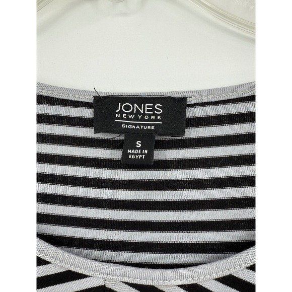 Jones New York Women asymmetrical Stripe Tunic S Minimalist Business Casual Work - Picture 3 of 6